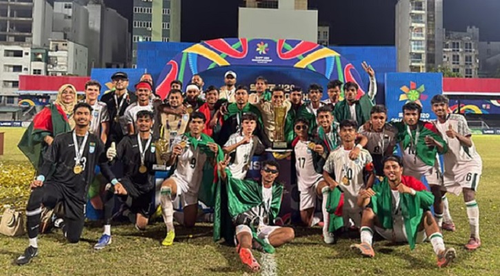 টাইব্রেকারে ভারতকে হারিয়ে টানা দ্বিতীয়বার সাফ অনূর্ধ্ব-২০ চ্যাম্পিয়ন বাংলাদেশ