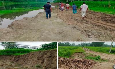 কাজিপুরে খাল খননের আড়ালে ফসলি জমির মাটি কাটার অভিযোগ, তদন্তের দাবি স্থানীয়দের