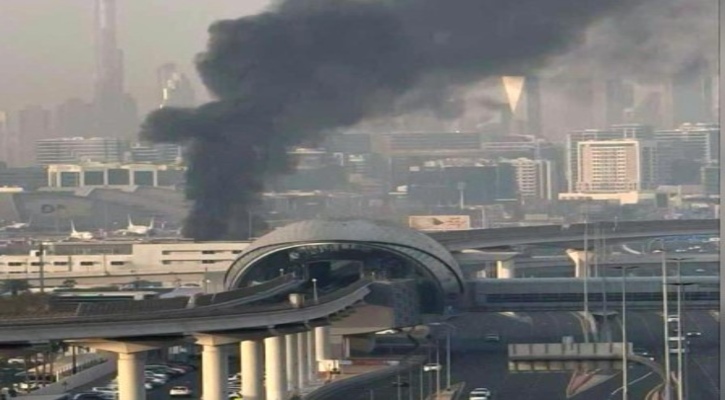 দুবাই আন্তর্জাতিক বিমানবন্দরে আবারও হামলার দাবি, বিস্ফোরণে আতঙ্ক