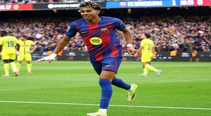 ইয়ামালের হ্যাটট্রিকে ৫৯ বছরের খরা ভাঙল, বার্সার দাপুটে জয়